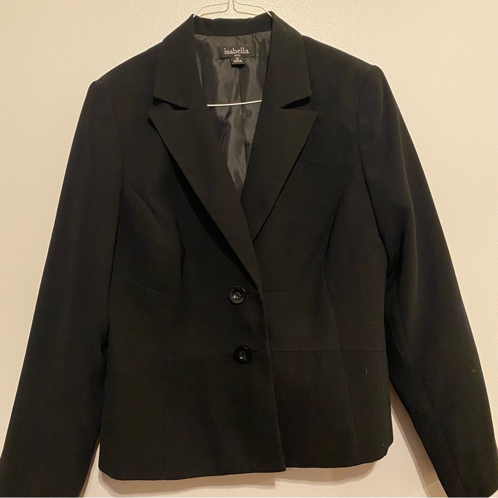 Isabella suits womens 14 black blazer